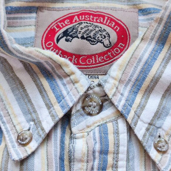 The Australian Outback Collection shirt men's size XL short sleeve multi-colour - Picture 3 of 8